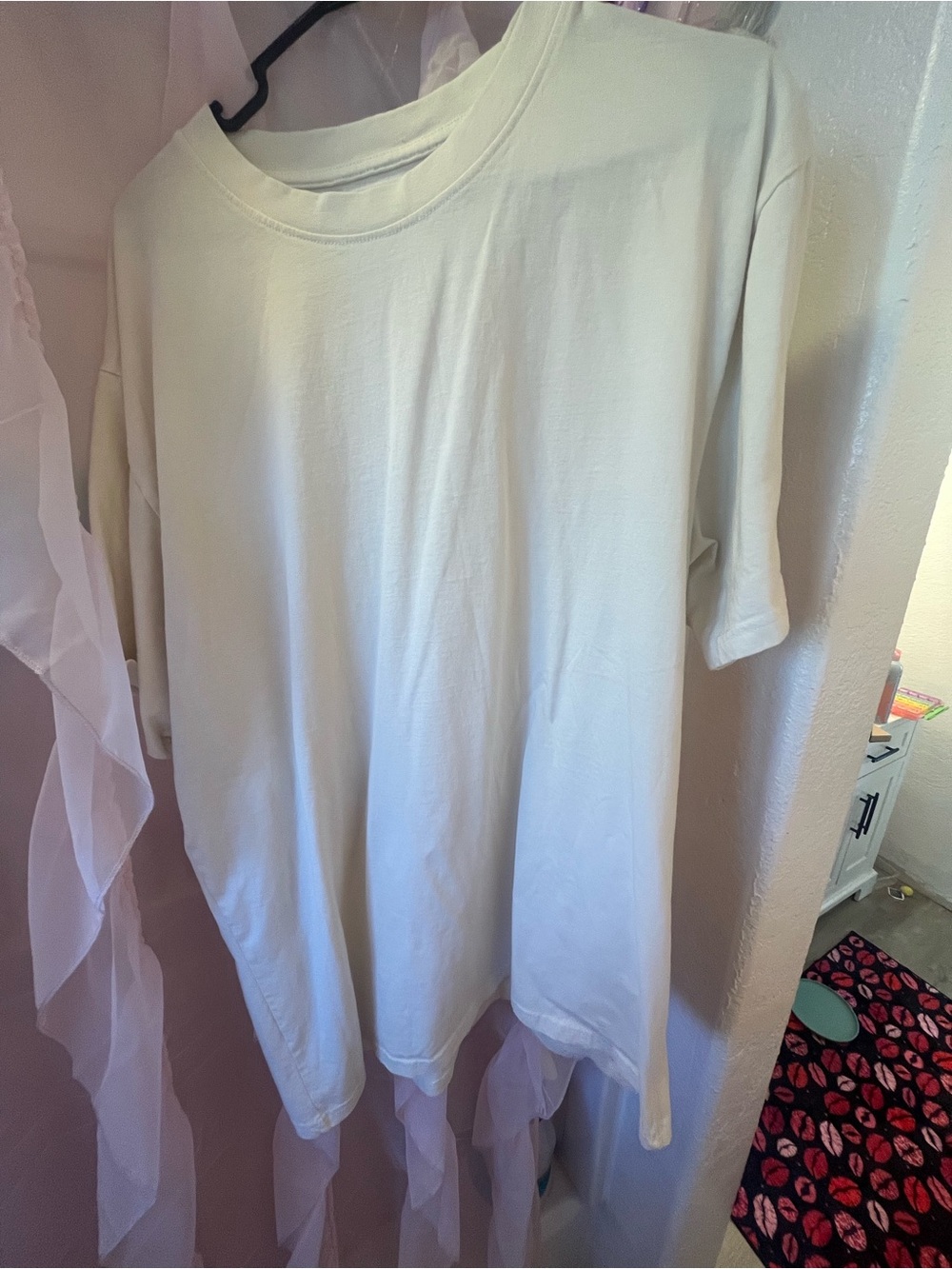 Men's Crew Neck Short Sleeve T-Shirt - Cream